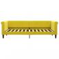 Preview: Tagesbett mit Matratze Gelb 80x200 cm Samt