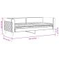 Preview: Tagesbett mit Matratze Rosa 80x200 cm Samt