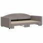 Preview: Tagesbett Ausziehbar Taupe 100x200 cm Stoff