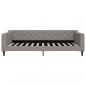 Preview: Tagesbett Ausziehbar mit Schubladen Taupe 100x200 cm Stoff
