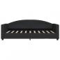 Preview: Tagesbett mit Matratze Schwarz 90x190 cm Stoff