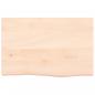 Preview: Tischplatte 60x40x2 cm Massivholz Eiche Unbehandelt