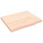 Preview: Tischplatte 60x50x(2-4) cm Massivholz Eiche Unbehandelt