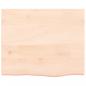 Preview: Tischplatte 60x50x(2-4) cm Massivholz Eiche Unbehandelt