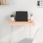 Preview: ARDEBO.de - Tischplatte 60x40x(2-6) cm Massivholz Eiche Unbehandelt
