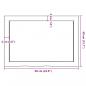 Preview: Tischplatte 60x40x(2-6) cm Massivholz Eiche Unbehandelt