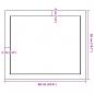 Preview: Tischplatte 60x50x(2-6) cm Massivholz Eiche Unbehandelt