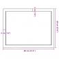 Preview: Tischplatte 80x60x(2-4) cm Massivholz Eiche Unbehandelt