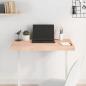 Preview: ARDEBO.de - Tischplatte 80x40x(2-6) cm Massivholz Eiche Unbehandelt