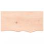 Preview: Tischplatte 80x40x(2-6) cm Massivholz Eiche Unbehandelt