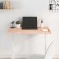 Preview: ARDEBO.de - Tischplatte 80x40x(2-4) cm Massivholz Eiche Unbehandelt