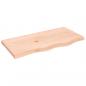 Preview: Tischplatte 80x40x(2-4) cm Massivholz Eiche Unbehandelt