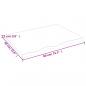 Preview: Tischplatte 80x60x2 cm Massivholz Eiche Unbehandelt