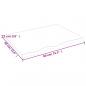 Preview: Tischplatte 80x60x2 cm Massivholz Eiche Unbehandelt