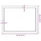 Preview: Tischplatte 80x60x(2-6) cm Massivholz Eiche Unbehandelt