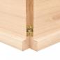 Preview: Tischplatte 200x60x(2-4) cm Massivholz Eiche Unbehandelt