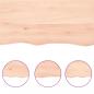 Preview: Tischplatte 180x60x(2-6) cm Massivholz Eiche Unbehandelt