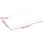 Preview: Tischplatte Hellbraun 80x60x2 cm Massivholz Eiche Behandelt