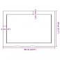 Preview: Tischplatte Hellbraun 60x40x(2-4) cm Massivholz Eiche Behandelt