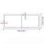 Preview: Tischplatte 160x60x(2-6) cm Massivholz Eiche Unbehandelt