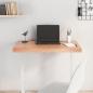 Preview: ARDEBO.de - Tischplatte Hellbraun 80x40x(2-6) cm Massivholz Eiche Behandelt