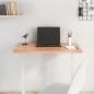 Preview: ARDEBO.de - Tischplatte Hellbraun 80x40x2 cm Massivholz Eiche Behandelt