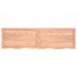 Preview: Tischplatte Hellbraun 180x50x(2-4)cm Massivholz Eiche Behandelt