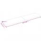 Preview: Tischplatte Hellbraun 220x50x(2-4)cm Massivholz Eiche Behandelt