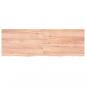 Preview: Tischplatte Hellbraun 180x60x(2-4)cm Massivholz Eiche Behandelt