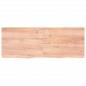 Preview: Tischplatte Hellbraun 160x60x(2-4)cm Massivholz Eiche Behandelt