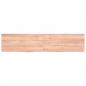 Preview: Tischplatte Hellbraun 180x40x(2-6)cm Massivholz Eiche Behandelt