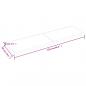 Preview: Tischplatte Hellbraun 220x60x(2-6)cm Massivholz Eiche Behandelt