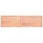 Preview: Tischplatte Hellbraun 220x60x(2-6)cm Massivholz Eiche Behandelt