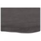 Preview: Tischplatte Dunkelbraun 60x40x(2-6)cm Massivholz Eiche
