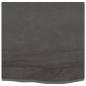 Preview: Tischplatte Dunkelbraun 60x60x2 cm Massivholz Eiche Behandelt