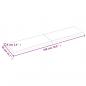 Preview: Tischplatte Dunkelbraun 180x40x(2-6)cm Massivholz Eiche
