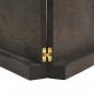 Preview: Tischplatte Dunkelbraun 200x60x(2-6)cm Massivholz Eiche