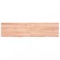 Preview: Tischplatte Hellbraun 160x40x(2-6)cm Massivholz Eiche Behandelt