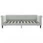 Preview: Tagesbett mit Matratze Hellgrau 90x190 cm Samt
