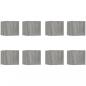 Preview: TV-Wandschrank 8 Stk. Grau Sonoma 30,5x30x30 cm