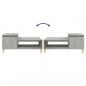 Preview: Couchtisch Betongrau 100x50x45 cm Holzwerkstoff