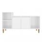 Preview: TV-Schrank Hochglanz-Weiß 100x35x55 cm Holzwerkstoff