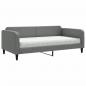 Preview: Tagesbett mit Matratze Dunkelgrau 100x200 cm Stoff