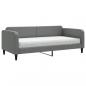 Preview: Tagesbett mit Matratze Dunkelgrau 90x200 cm Stoff