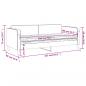 Preview: Tagesbett mit Matratze Taupe 80x200 cm Stoff