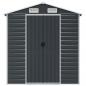 Preview: Gerätehaus Anthrazit 191x385x198 cm Verzinkter Stahl