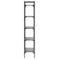 Preview: Bücherregal 5 Fächer Grau Sonoma 56x31,5x174 cm Holzwerkstoff