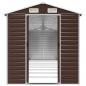 Preview: Gerätehaus Braun 191x725x198 cm Verzinkter Stahl