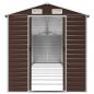 Preview: Gerätehaus Braun 191x895x198 cm Verzinkter Stahl