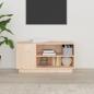 Preview: TV-Schrank 80x35x40,5 cm Massivholz Kiefer